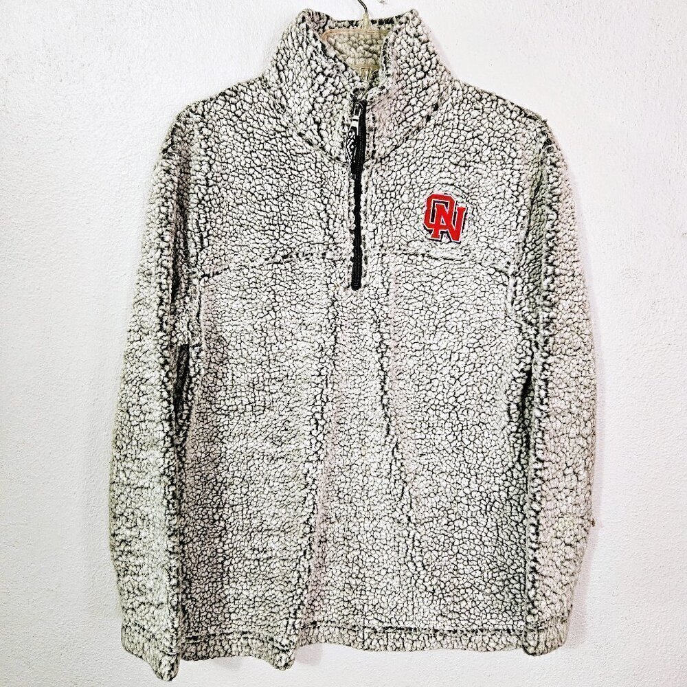 Boxercraft Olathe North Women's Gray Sherpa 1/4 Zip Pullover Size M